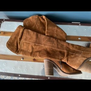 Franco Sarto over the knee suede boots